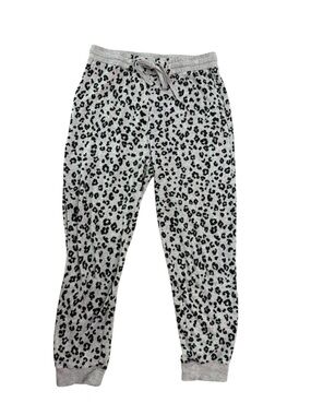 Jane & Delancey Women’s Leopard Print Joggers Gray/black Size Medium